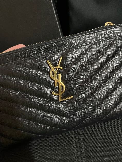 ysl mesh pouch ebay|YSL pouch monogramme.